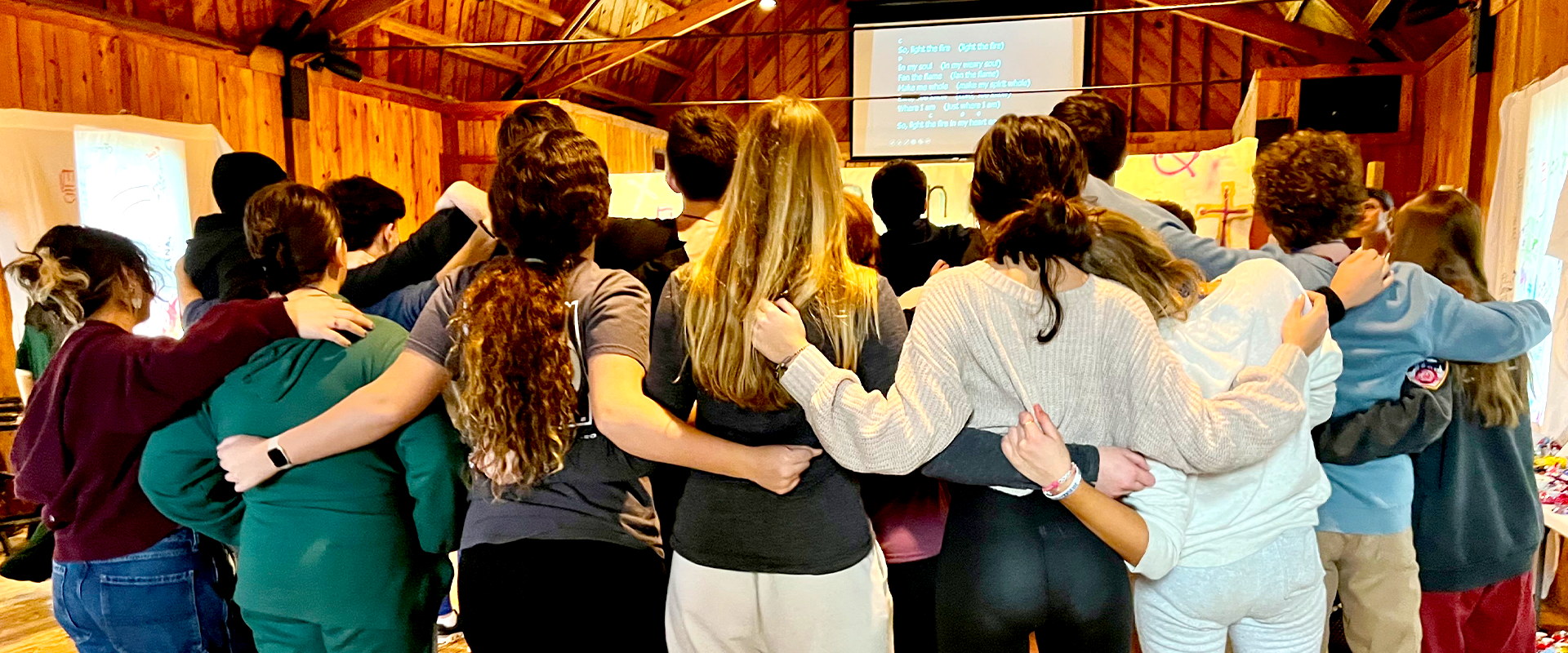 Youth at Happening 2025 at St. Christopher Camp and Conference Center