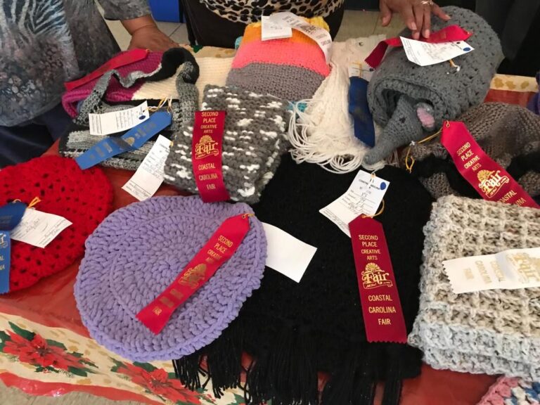 Ribbons for Knitting Group at Calvary