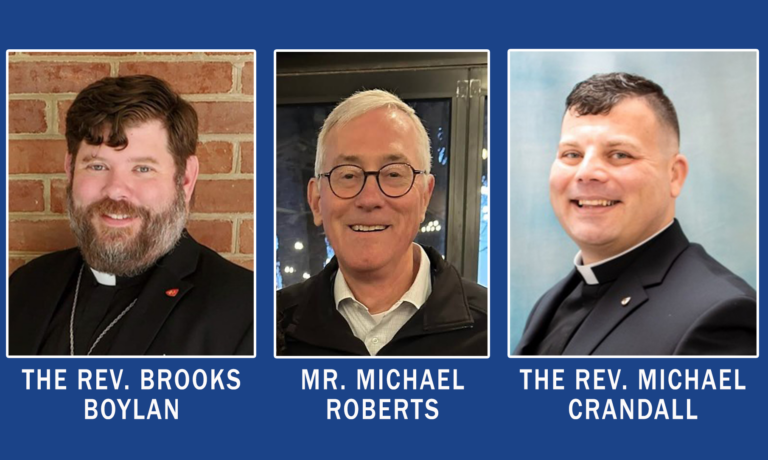 Deaneries elect new members to Diocesan Council: The Rev Brooks Boylan, Michael Roberts and the Rev. Michael Crandall