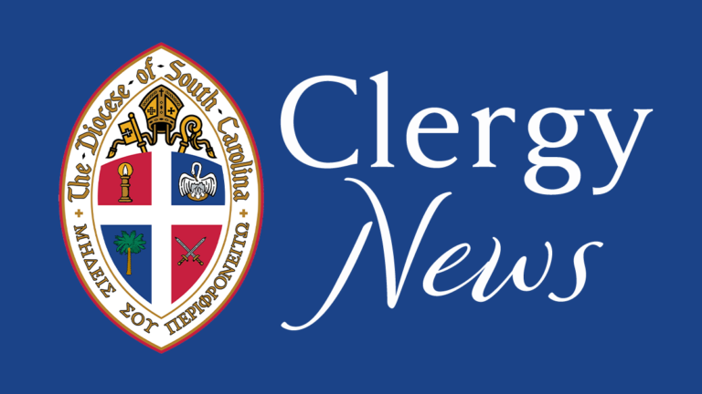 The Episcopal Diocese of South Carolina Clergy News