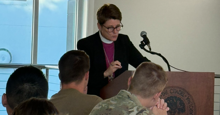 Bishop Ann Ritonia Speaks to The Citadel Episcopal Cadet Fellowship