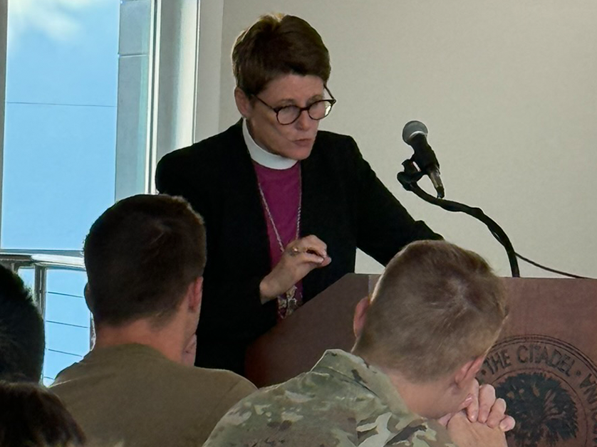 Bishop Ann Ritonia Speaks to The Citadel Episcopal Cadet Fellowship
