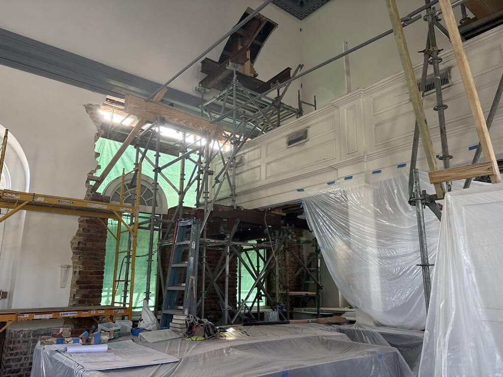 St. Stephen's Episcopal Church in St. Stephen South Carolina restoration
